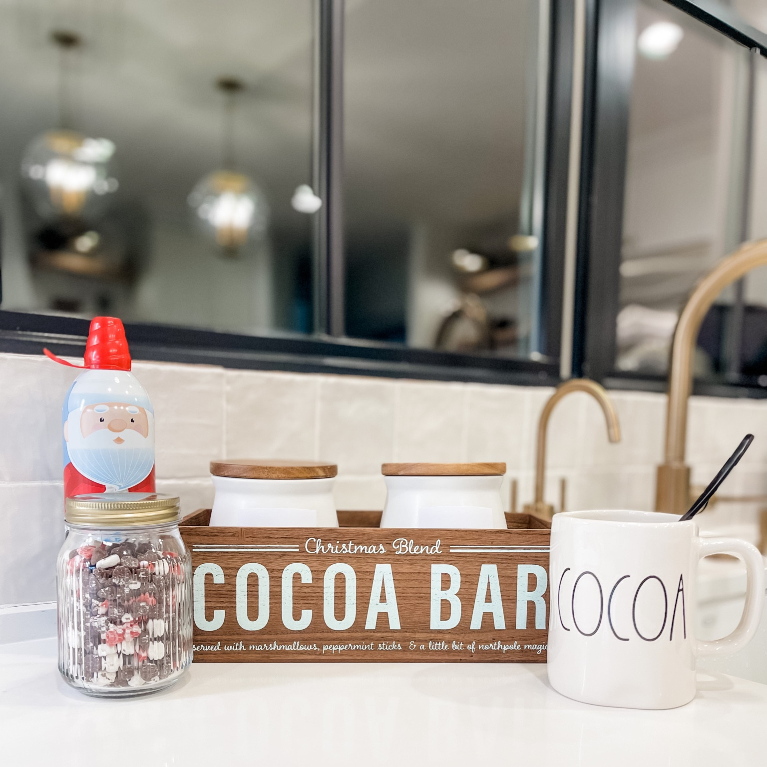 One of the best things we added in our kitchen was the instant hot and cold water dispenser.  Makes it easy for the kids to enjoy their hot cocoa bar. 

#LTKhome