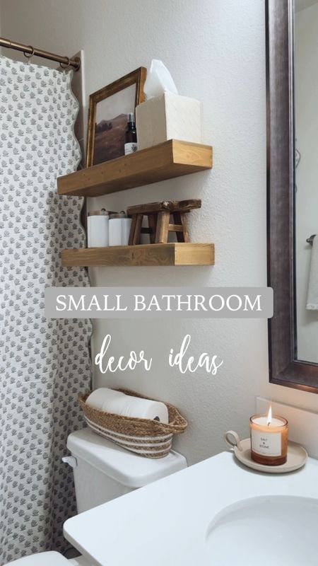 FLASHBACK FRIDAY 🫶🏼

to these 5 small bathroom decor ideas! 🚽 cute + functional ✨

+ cute shower curtain: I like that shower curtains can be swapped out for a completely different feel and add so much color/interest
+ wall shelves above the toilet: love having these! These are so nice as extra storage and for decorating too
+ nice linen/room spray: I love spraying this on our shower curtain and this specific one smells SO much like Baccarat Rouge
+ canisters for bathroom essentials: I feel like it’s hard finding cute bathroom canisters and these are the cutest!
+ toilet paper in a basket: this basket was a discounted find from the Target kids decor section 🤌🏼

everything here will be linked in my bio 🤍 do you have a small bathroom in your home? 





#LTKHome
