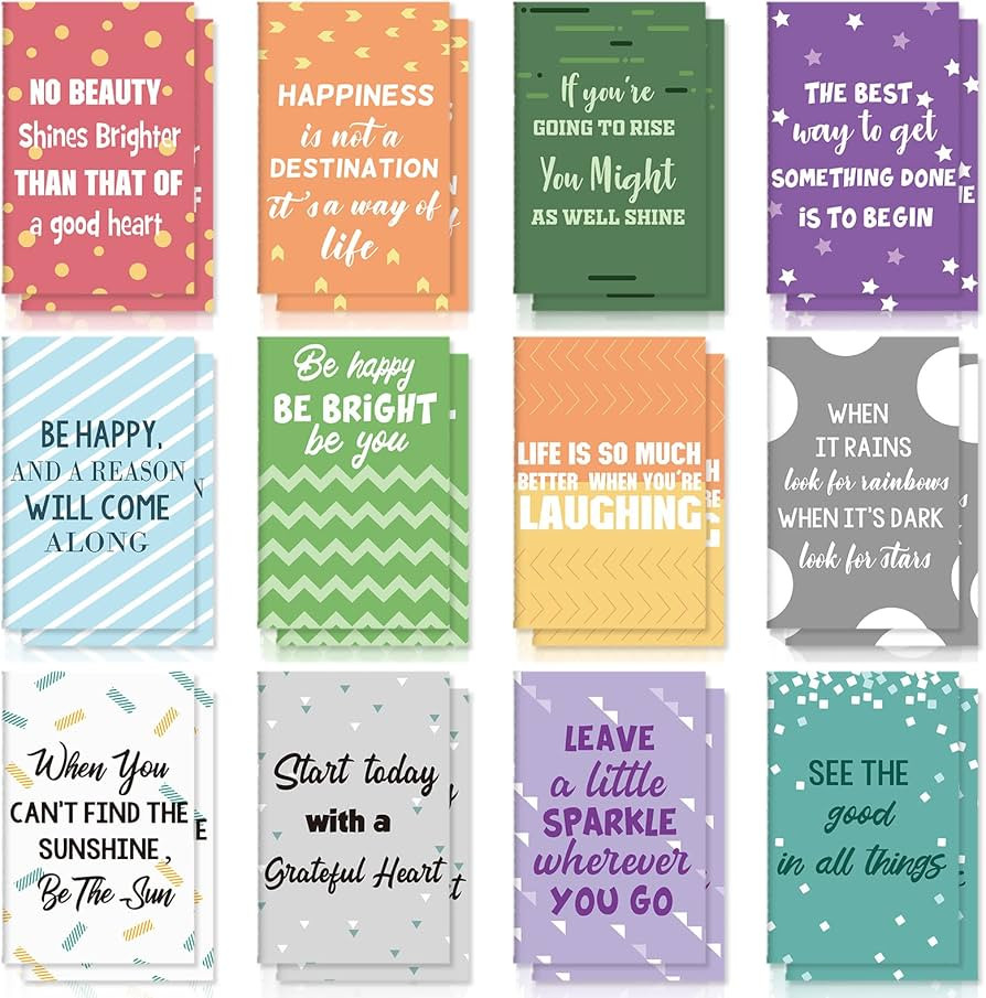 Amazon.com : Zonon 24 Pcs Mini Inspirational Notebooks for Party Favors Pocket Notebook Bulk Gift... | Amazon (US)