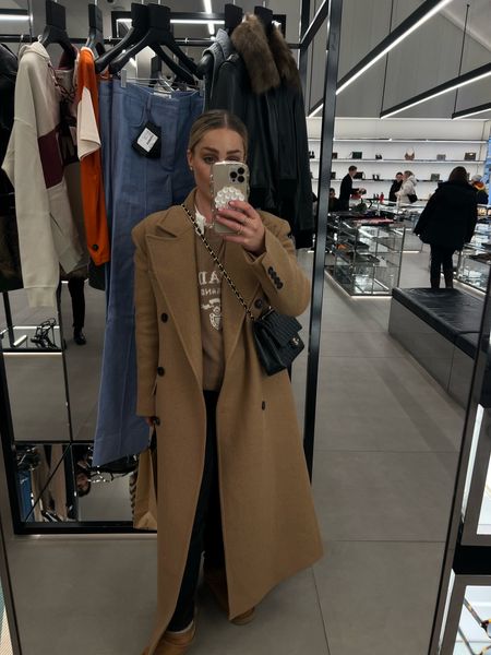 Todays Christmas shopping outfit: wearing my new camel coat which is currently reduced! 

#LTKCyberWeek #LTKSeasonal #LTKsalealert