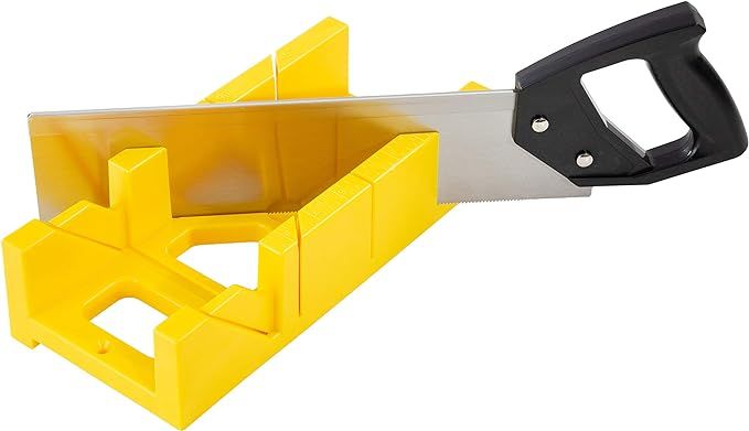 GreatNeck BSB14 12 Inch Mitre Box with 14 Inch Back Saw, Reinforced Steel Back Saw for Accurate C... | Amazon (US)