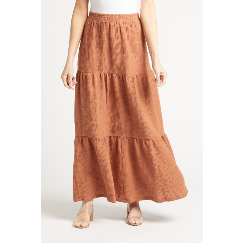 Z SUPPLY Tiered Gauze Maxi Skirt | EVEREVE | Evereve