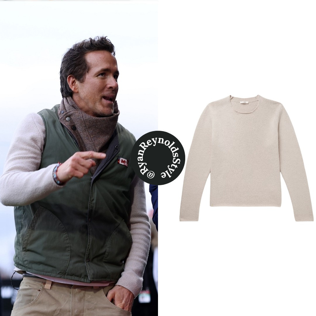 Ryan Reynolds at the Wrexham AFC v Watford - Sky Bet Championship wearing a The Row Sweater 

 #LTKOver40 #LTKMens