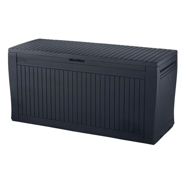 Keter Comfy Outdoor Storage 71 Gallon Resin Deck Box, Anthracite Gray | Walmart (US)