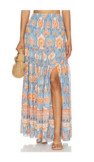 Bar Skirt in Caged Floral | Revolve Clothing (Global)