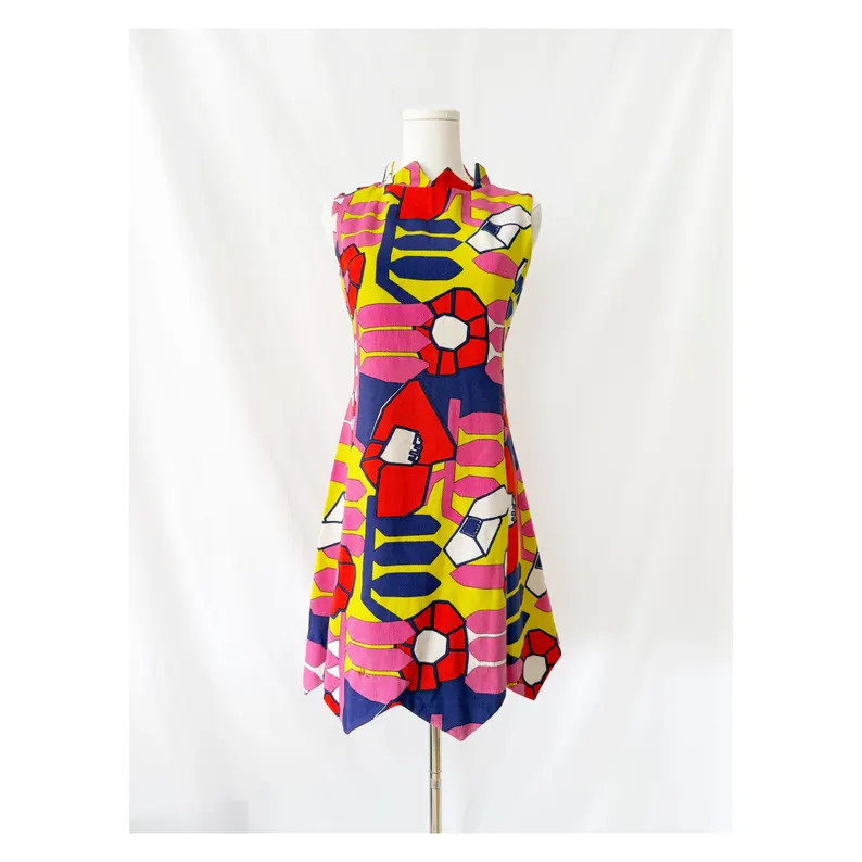 Vntg 60s Colorful Flower Petal Shift Dress Mod Retro Dress Small | Etsy (Global)