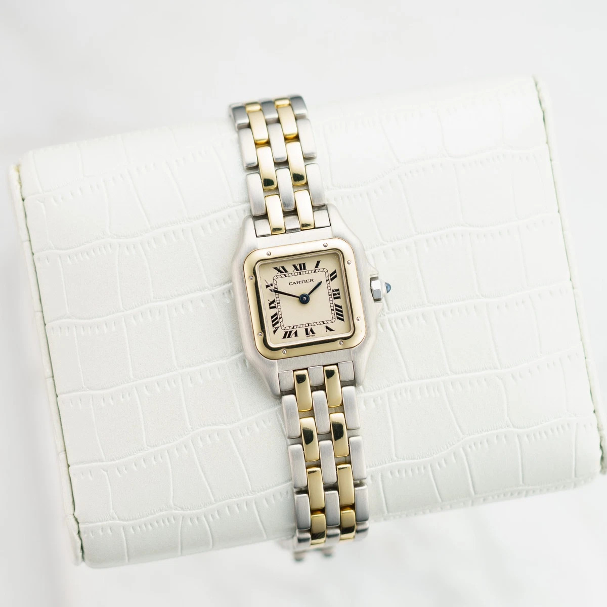 Cartier Panthère Small 22mm Yellow Gold Stainless Steel 166921 Ladies' Watch | eBay US