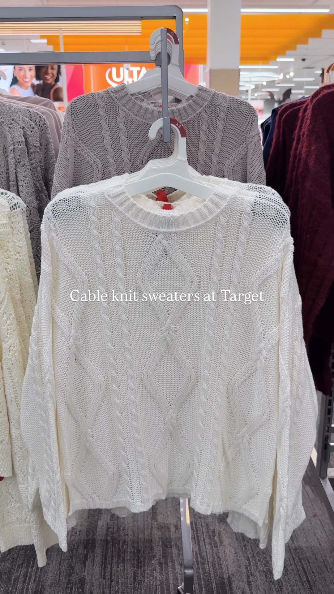 Cable knit sweaters at Target that are giving Gilmore Girls vibes 🍂

#LTKootd #LTKFindsUnder50 #LTKFindsUnder100