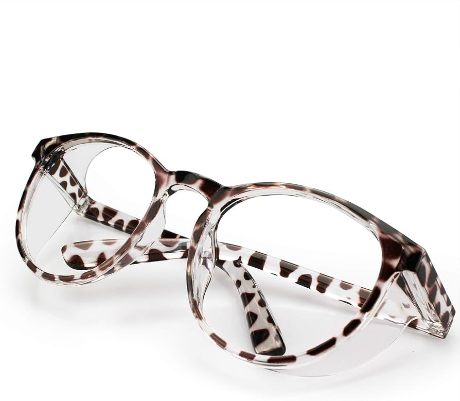 LeonDesigns Stylish Round Safety Glasses Anti-Fog Women | Fashion Eye Protection Blue Light Block... | Amazon (US)