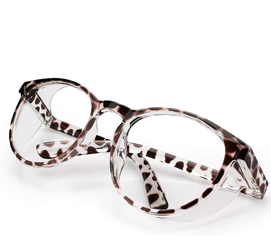 LeonDesigns Stylish Round Safety Glasses Anti-Fog Women | Fashion Eye Protection Blue Light Block... | Amazon (US)