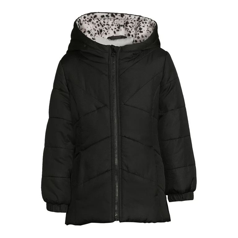 Weather Tamer Girls Long Sleeve Hooded Winter Puffer Coat, Sizes 4-16 | Walmart (US)