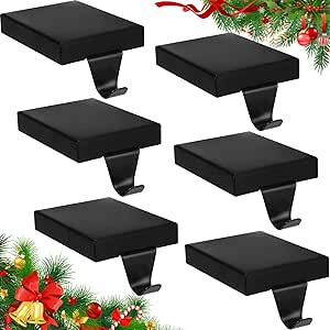 Zonon Christmas Stocking Holders Metal Stocking Hangers for Mantle Christmas Stocking Hanging Hoo... | Amazon (US)
