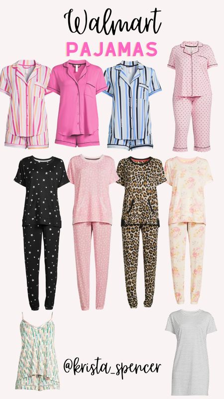 Walmart pajamas. Sale. Pj sets. Nightgown  

#LTKunder50 #LTKsalealert #LTKitbag