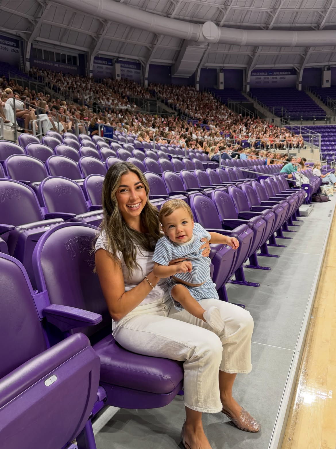 Bring your baby to work day!! 🎤 Duke got to come see his mama speak for the first time…. But I must have bored him to death 🤣😴 Thank you TCU for letting me come speak to your sororities! It was an honor & God is good!! 🐸💜 Go frogs!!

Also, my white Levi's are on sale for 47% off right now!!

#LTKootd #LTKWorkwear #LTKKids