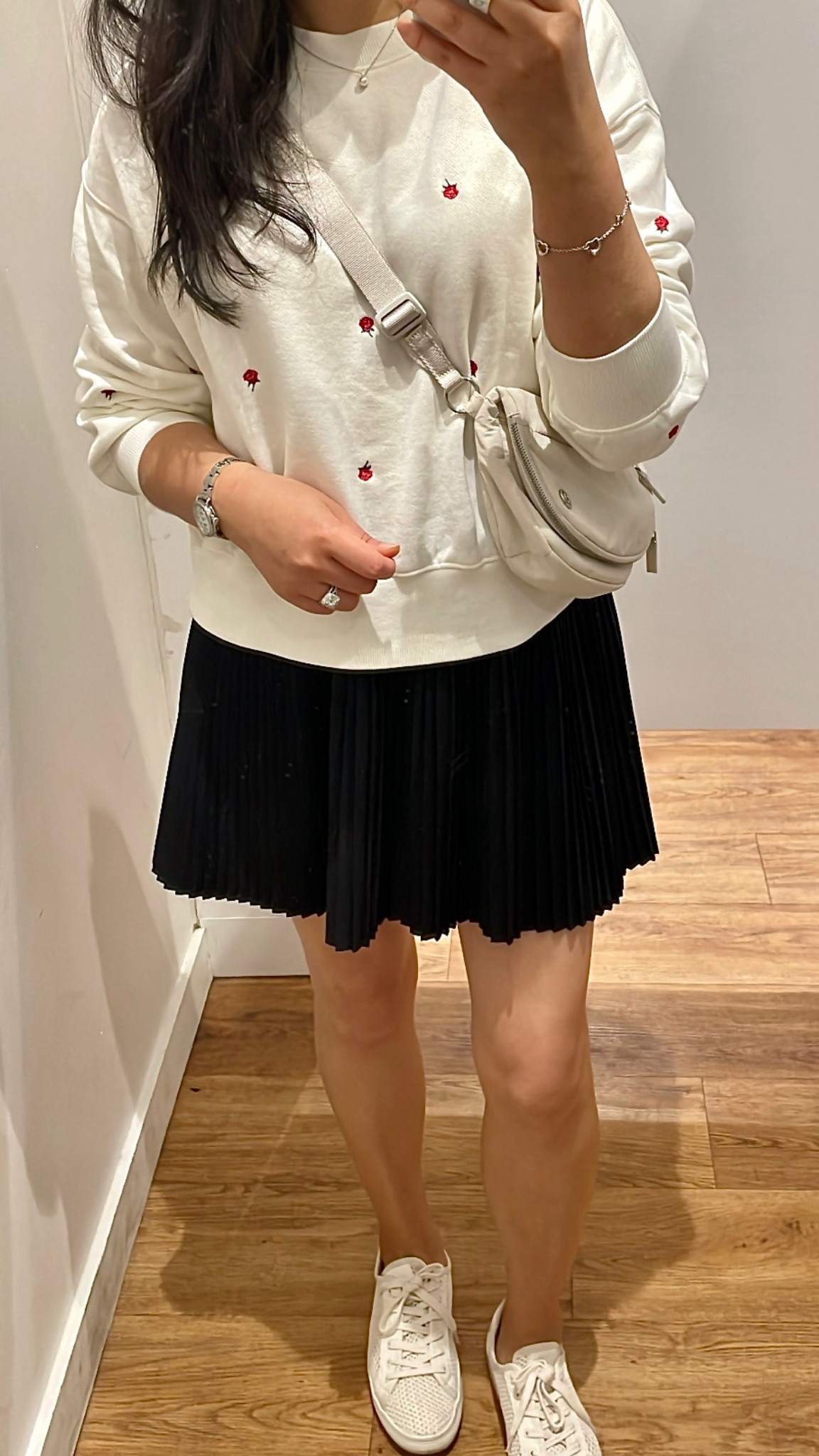 Today's outfit. Sweatshirt in small petite and skort in XS. 

#LTKOver40 #LTKActive #LTKSaleAlert