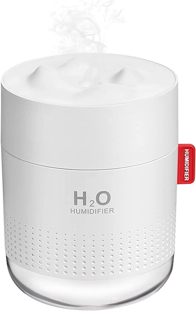 Portable Mini Humidifier, 500ml Small Cool Mist Humidifier, USB Personal Desktop Humidifier for B... | Amazon (US)