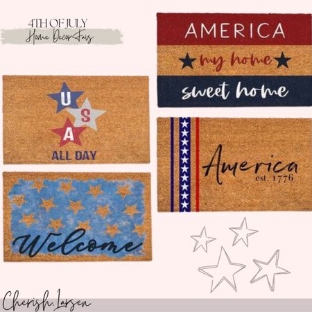 The cutest 4th of July doormats from Michaels in home decor for outdoor. Items on sale, use 30% off code ay t checkout! 

#LTKSeasonal #LTKhome #LTKsalealert