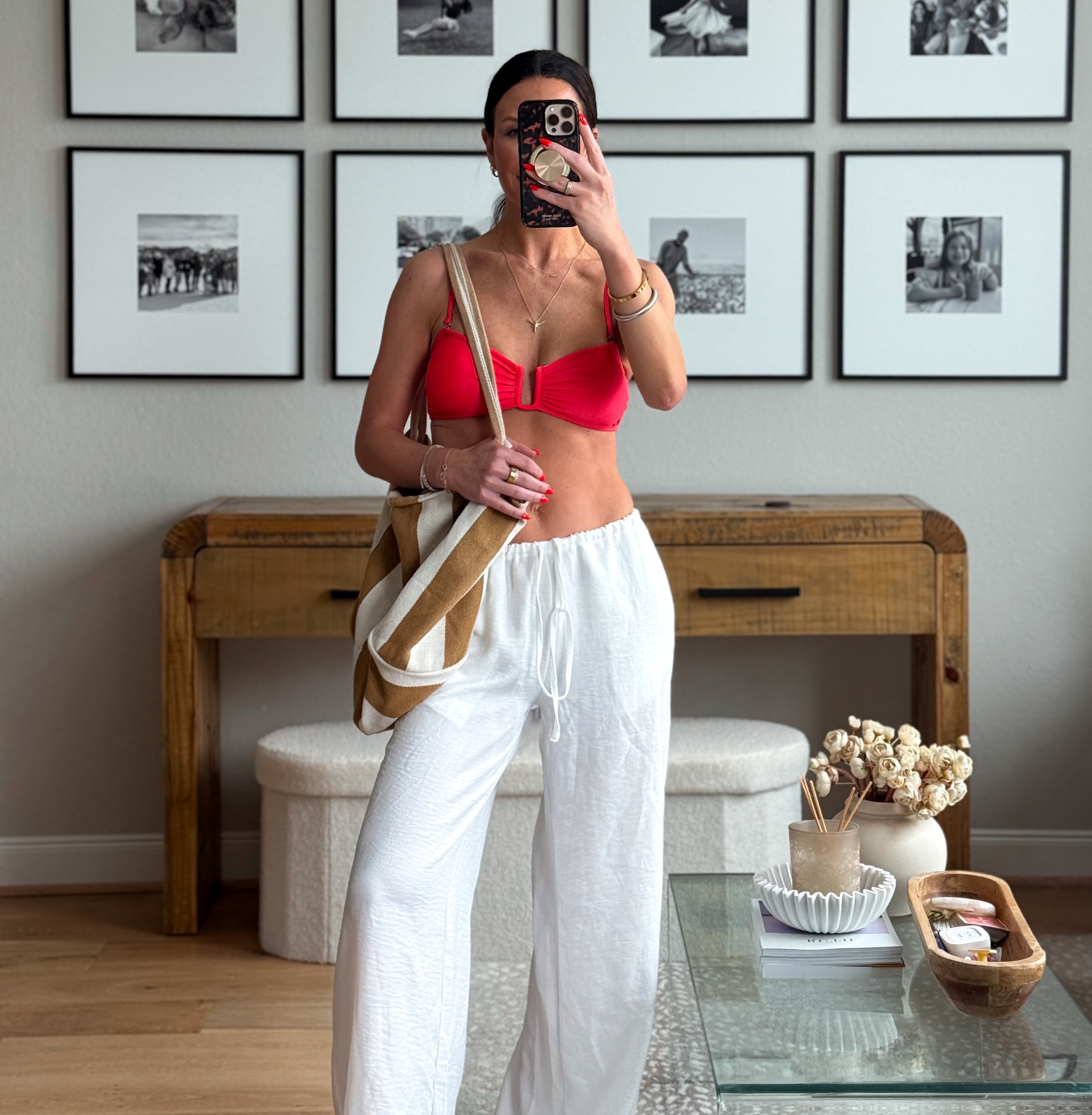 Small in swimsuit and pants. 
Beach Vacation Outfit / Resort Wear 2026 
I’m 5’6” 1/2 - 130lbs - 32C/D
 

 #LTKSpringSale #LTKSwim