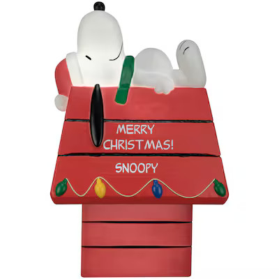 Peanuts 3-ft LED Snoopy Doghouse Christmas Blow Mold | Lowe's