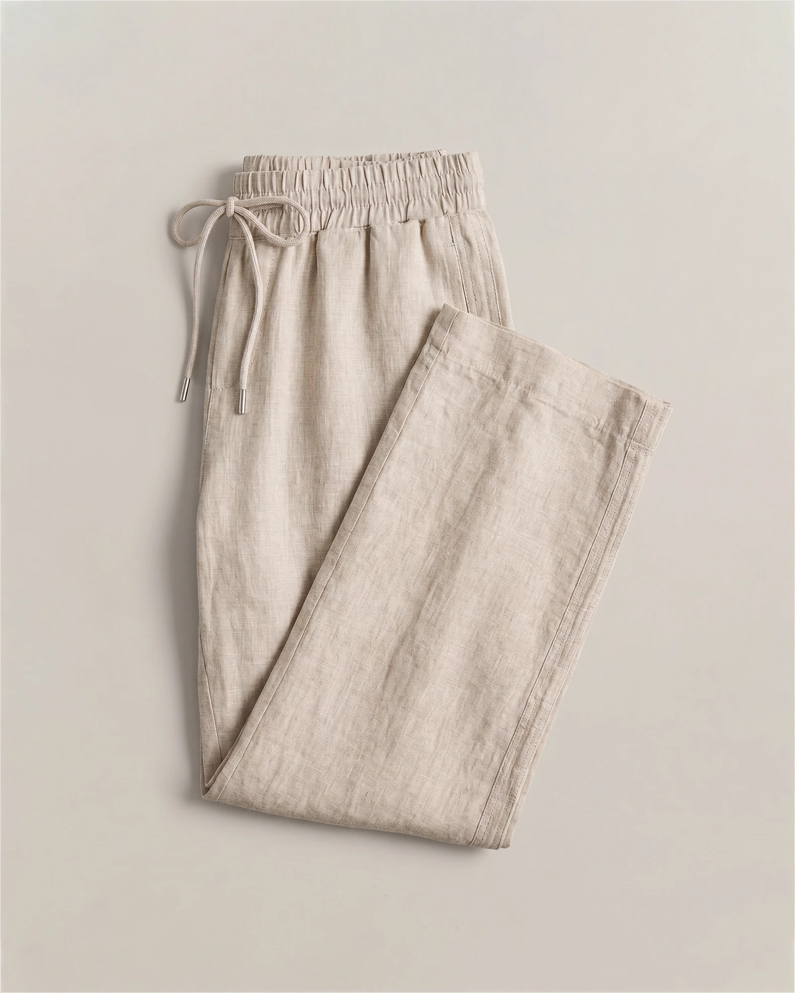 100% European Linen Wide Leg Pants