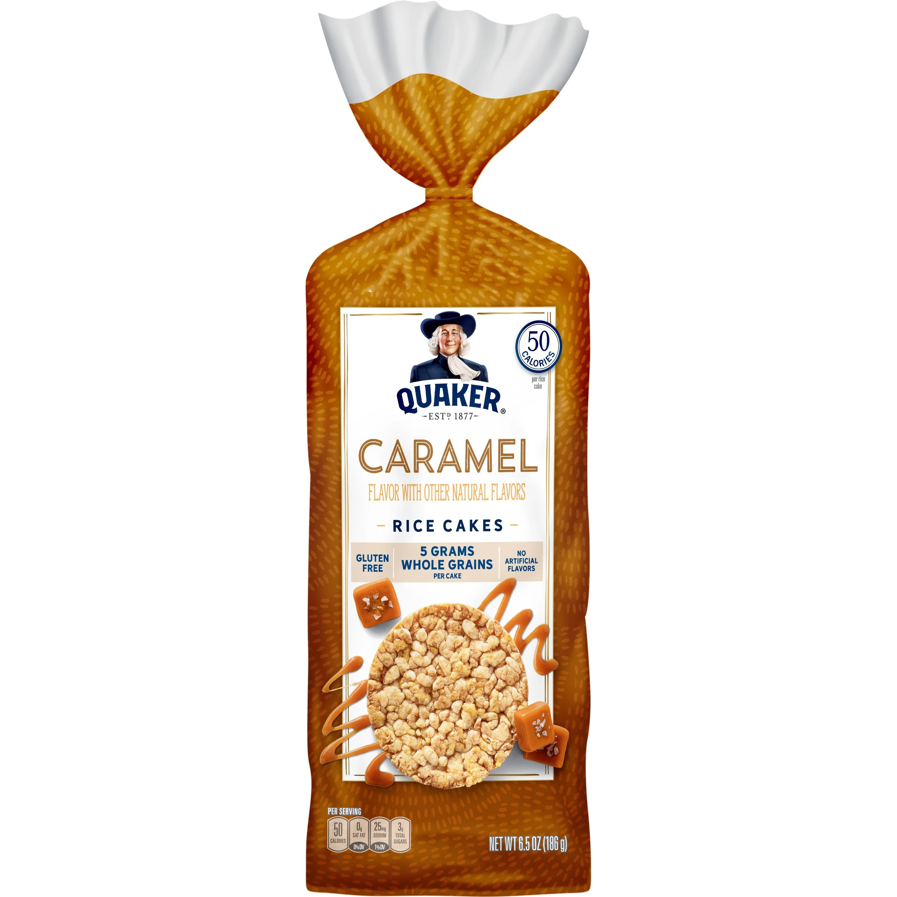 Quaker Gluten-Free Rice Cakes, Caramel, 6.5 Oz | Walmart (US)
