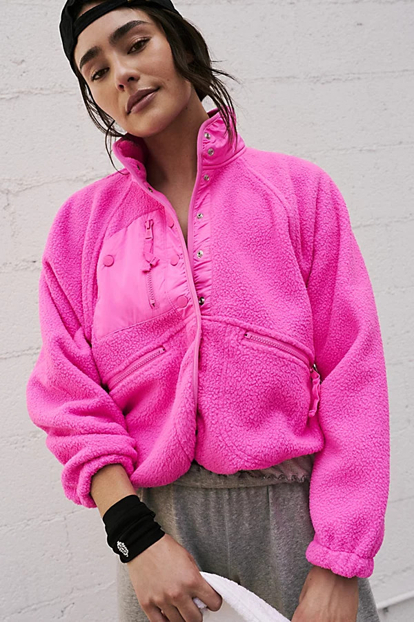 Hit The Slopes Fleece Jacket by FP Movement at Free People, Living Magenta, M | Free People (Global - UK&FR Excluded)