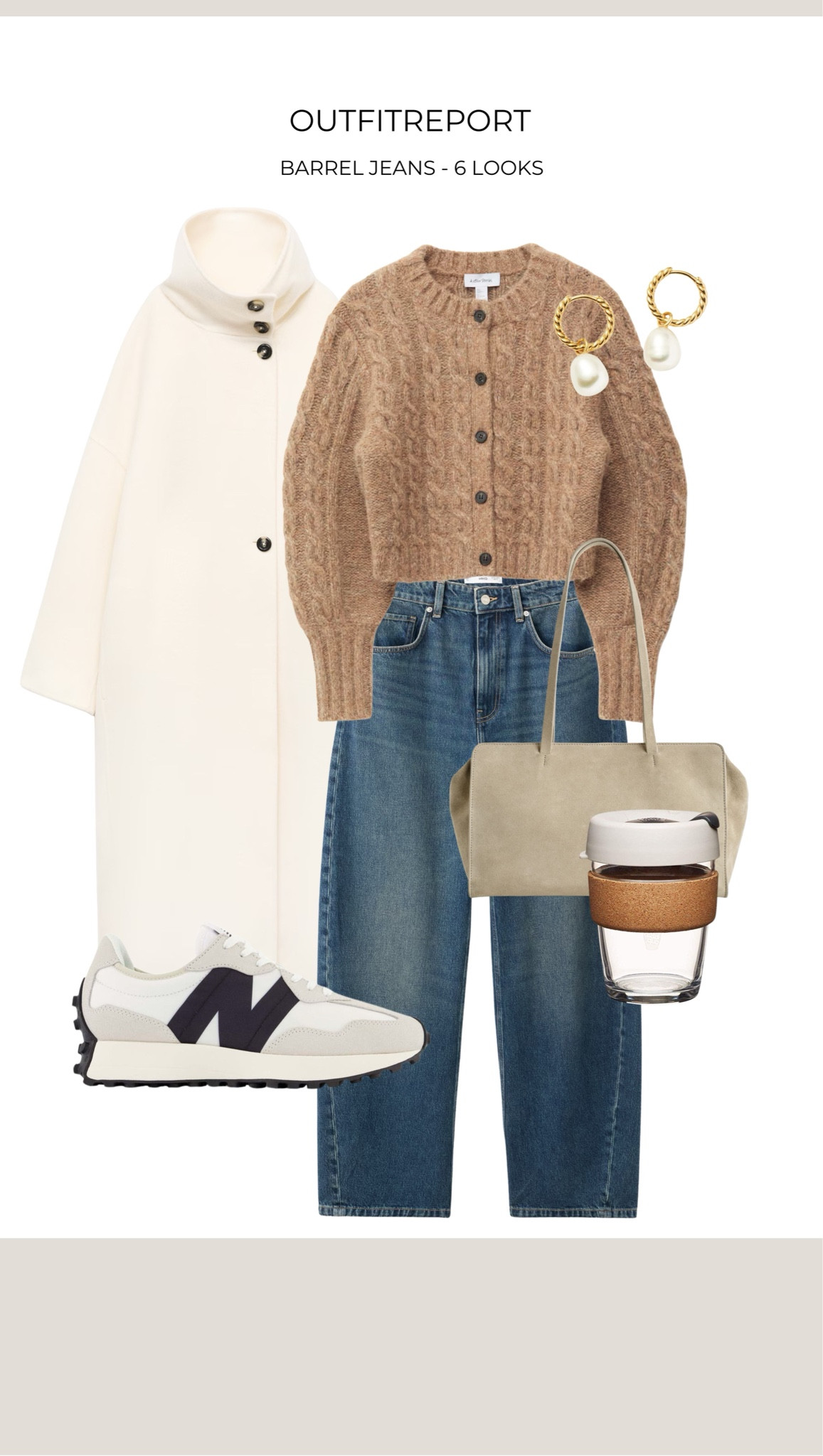 Barrel Jeans in Autumn with new balance sneakers 

#LTKeurope #LTKautumn #LTKwinter