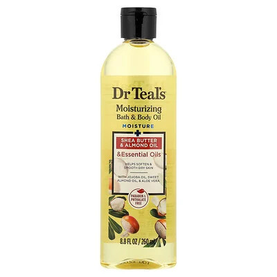 Dr. Teal's, Moisturizing Bath & Body Oil, Shea Butter & Almond Oil , 8.8 fl oz (260 ml) | iHerb
