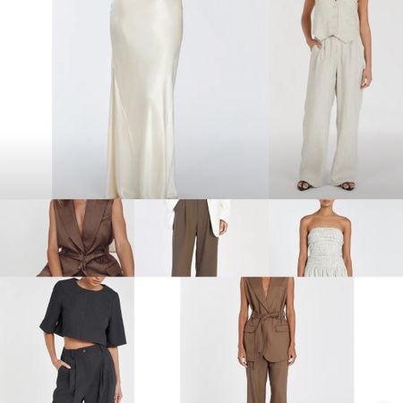 DISHH new arrivals 🤍🤍🤍🤍🤍 I ordered the pant suit set cropped and Charli skirt in cream 