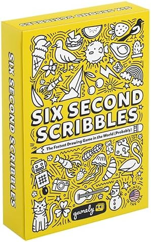 Six Second Scribbles: The frantically Fast and fantastically Fun Drawing Game | A Family Friendly... | Amazon (US)