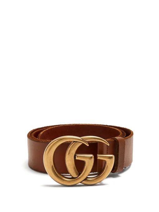 GG-logo 4cm leather belt | Gucci | Matches (US)