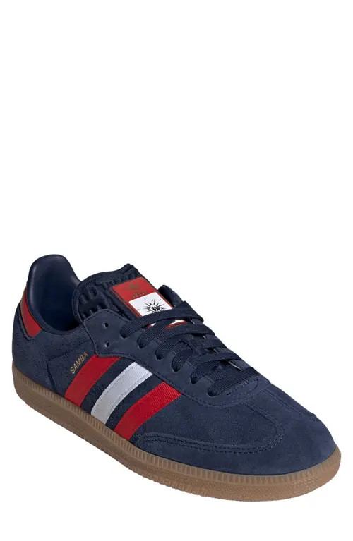 adidas x FIFA Gender Inclusive Samba OG Sneaker in Night Indigo/scarlet/white at Nordstrom, Size 11 | Nordstrom