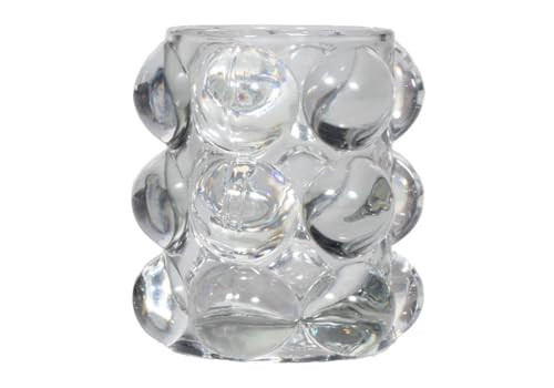 Clear Lennon Votive — by Alice Lane Home Collection — Sophisticated Clear Color — Classic Votive, Adorned with Distinctive Bubble Design — for Kitchen, Living Room and Special Occasions | Amazon (US)