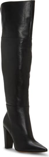 Vince Camuto Minnada Over the Knee Boot Black Boot Boots Black Shoes Fall Outfit | Nordstrom