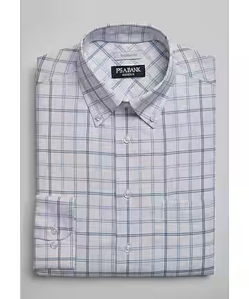Reserve Collection Tailored Fit Check Dress Shirt | Jos. A. Bank