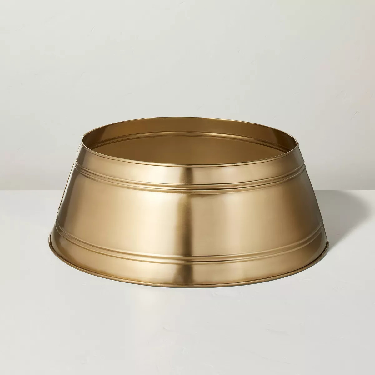 26" Banded Metal Christmas Tree Collar Antique Brass - Hearth & Hand™ with Magnolia | Target