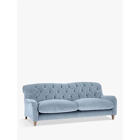 Crumble 3 Seater Sofa by Loaf at John Lewis, Clever Velvet Winter Sky | John Lewis UK
