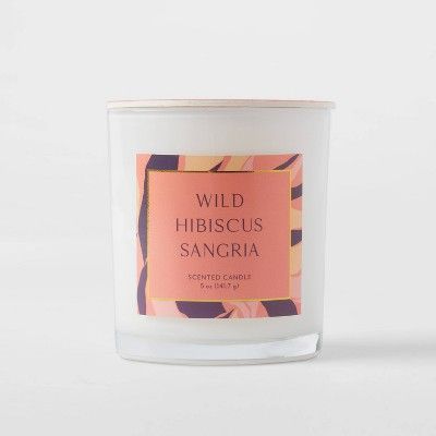 5oz Glass Jar Wild Hibiscus Sangria Candle - Opalhouse&#8482; | Target