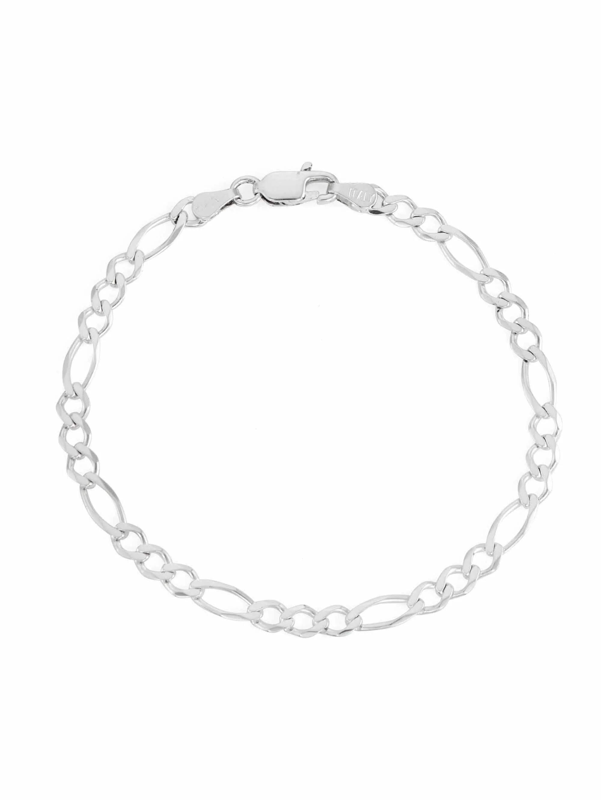 Sterling Silver Figaro Bracelet, 7.5" | Walmart (US)