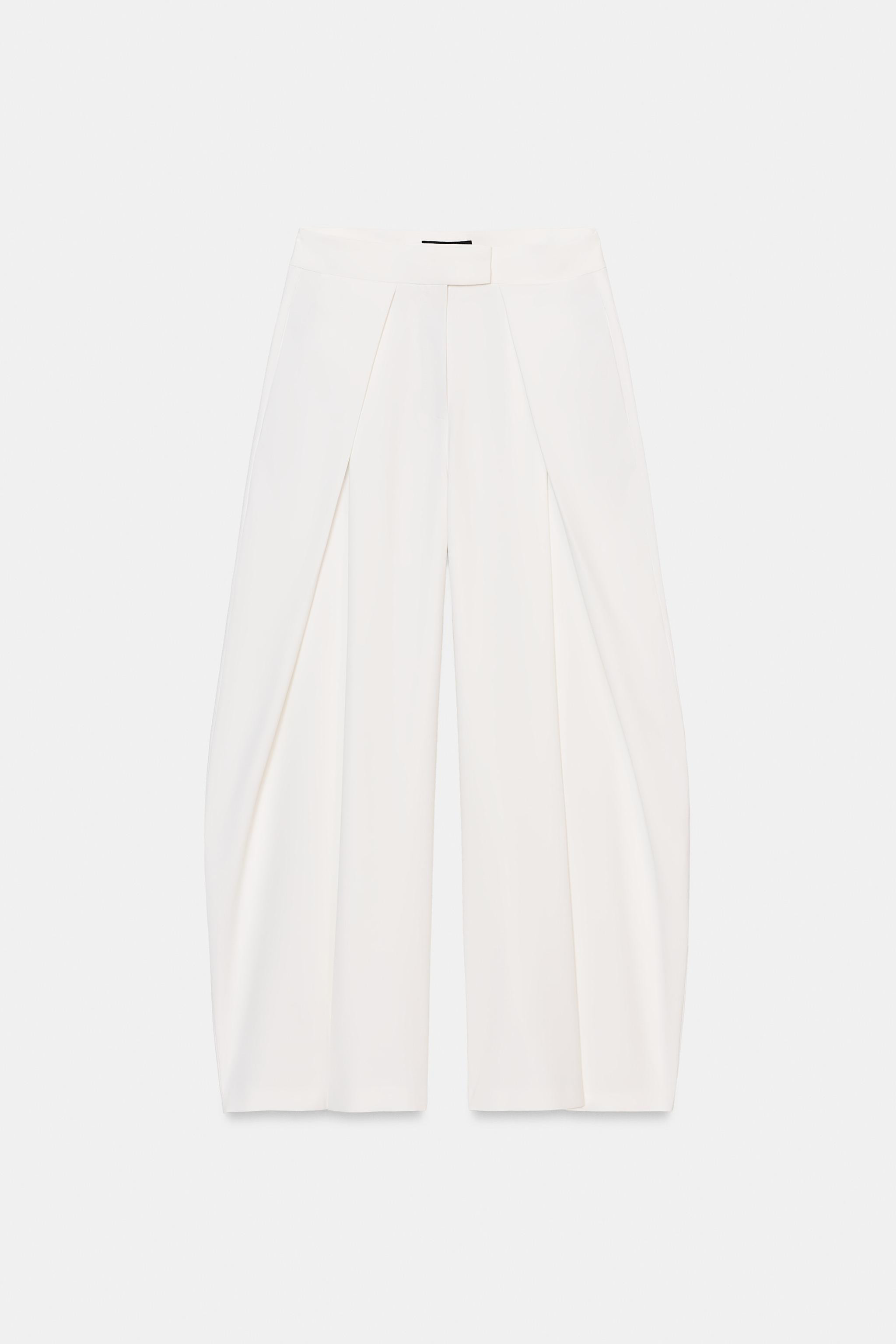 HOSE MIT WEITEM BEIN UND ZIERFALTEN ZW COLLECTION | Zara DE