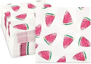 Sparkle and Bash Watermelon Party Cocktail Napkins (5 In, 100 Pack) | Amazon (US)