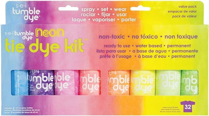 SEI Tumble Dye Craft and Fabric Spray 2oz 8/Pkg-Neon Assorted Colors | Amazon (US)
