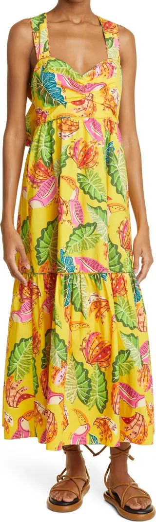 Yellow Beaks & Bananas Print Cotton Maxi Sundress | Nordstrom