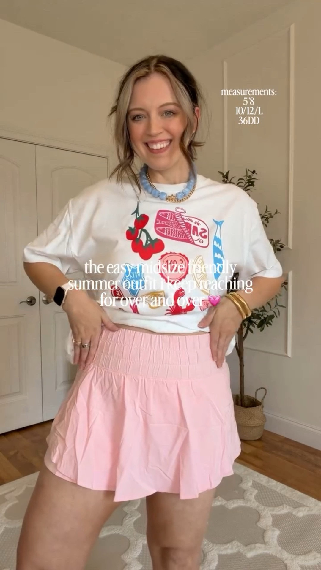 Super easy outfit for summer! 🙌🏻💫🩷 Love this flowy athletic skirt paired with a cute graphic tee! So easy and comfy! 👏🏻 Wearing size L in everything! Follow @maciejade for more midsize style & fashion! 🫶🏻

easy outfits | summer outfit ideas | casual style | athletic style | size 10 | size 12 | midsize style | midsize fashion | midsize outfit ideas | summer style | amazon fashion | amazon outfit

#LTKootd #LTKSeasonal #LTKMidsize