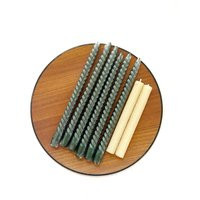 Squiggly Green Tapered Wax Candle Set | Twisty Spiral Candleholder Sticks | Etsy (US)