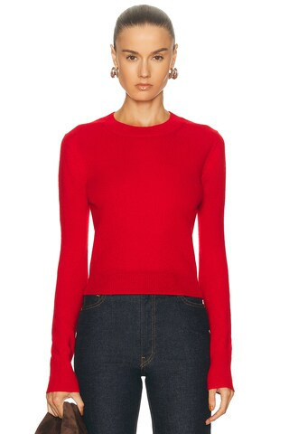 Eterne Francis Cashmere Sweater in Red | FWRD 