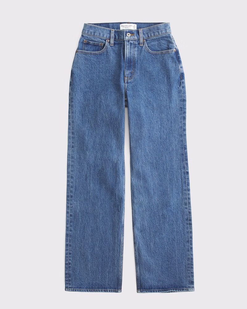 Curve Love High Rise 90s Relaxed Jean | Abercrombie & Fitch (UK)
