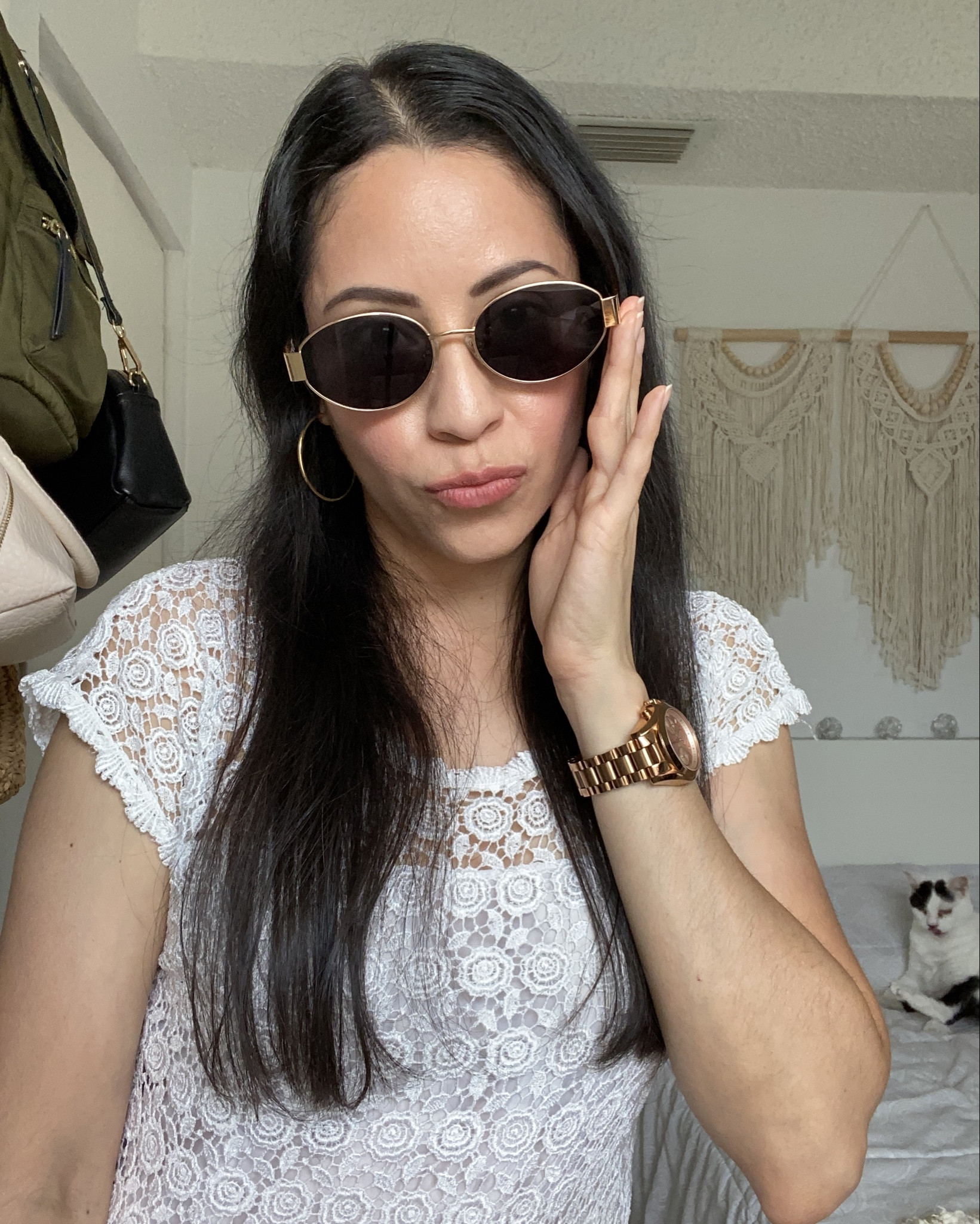 These sunnies with my fave watch 

Sunglasses, summer, beach, rose gold, Michael Kors watches 

#LTKTravel #LTKootd #LTKgrwm