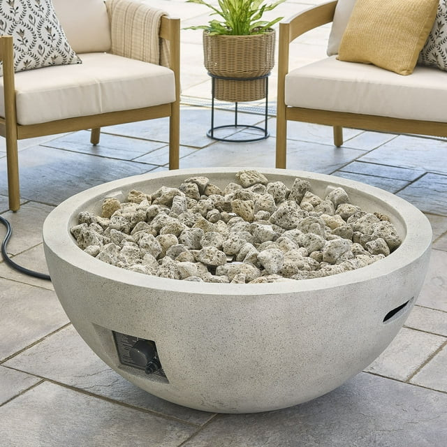 Better Homes & Gardens 36" Round 65,000 BTU Propane Faux Concrete Finish Fire Pit with Tank Hidea... | Walmart (US)