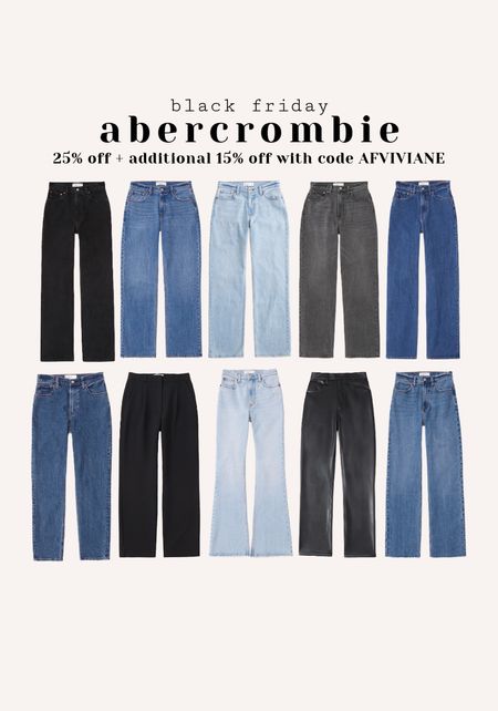 SALE!! 25% off + stackable 15% with my code AFVIVIANE. 
Current favorite jeans are the 90s relaxed - I wear 25 extra short for a looser fit but true size 24 if I want well fitted! Also love the lowrise baggy but they seem to be sold out almost! 

#LTKsalealert #LTKSeasonal #LTKCyberWeek